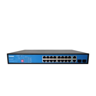 China Wholesale 100M PoE Switch 16 port PoE standard IU rack with Extend long distance for sale