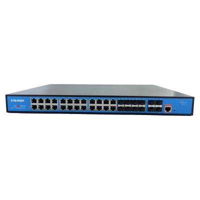 China L2 Managed 24 Port with 8 SFP Full Gigabit 4 SFP 10G Uplink PoE Switch for sale