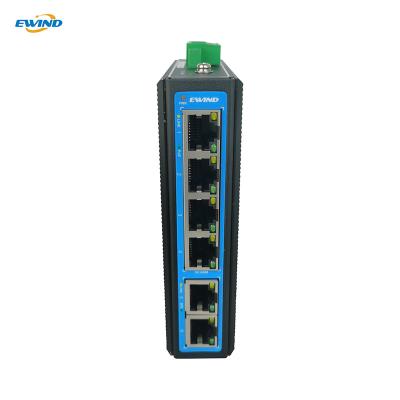 China Communication Equipment 4+2 Port 100M Switch RJ45 Industrial PoE Switch unmanaged for sale