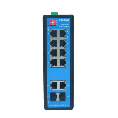 중국 EW-PIS1812-8GE Unmanaged Combo Ethernet Switch Module 1000mbps Industrial Gigabit 8 Port CCTV POE Switch 판매용