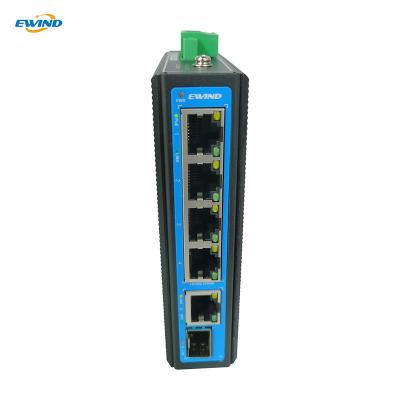 China Telecommunication Products Fiber Gigabit POE Switch 4 Port Industrial for sale