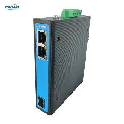 China 3 Port Gigabit Industrial POE Switch 48V with 1 Gigabit SFP Fiber Uplink for Outdoor Use for sale