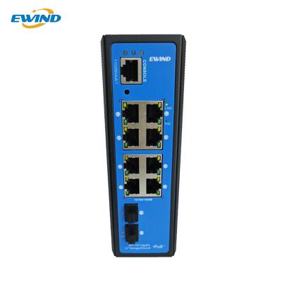 China 8 Port 1000 Base Reverse Power Supply Rpoe Poe Switch 8 Port 48v Industrial Poe Switch for sale