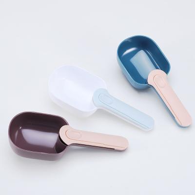 China Viable Pet Food Scoop Bag Clip Pet Food Scoop Feeder Spoon Pet Food Shovel With Canning Spoon for sale