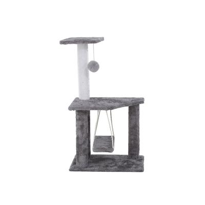 China Cheap Rattan Cat Tree House Cat Scratcher Stocked Small Tree for sale