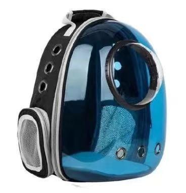 China Portable Breathable Take Out Breathable Opaque Transparent Space Capsule With Hood Cat Carrier Backpack for sale