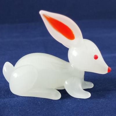 China China Glass Rabbit Rabbit Glass Craft for sale