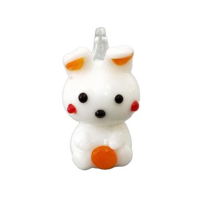 China Europe Puppy Cute Handmade Mini Murano Glass Pendant for sale