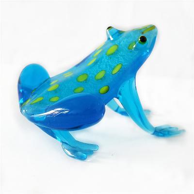 China Cute colorful handmade murano glass frog from USA Europe for sale