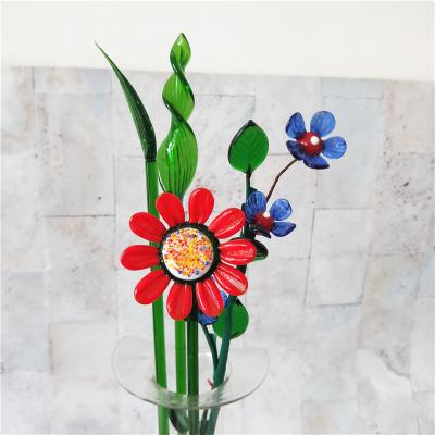 China US Europe art handmade murano glass flower decoration for sale