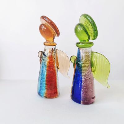 China US Europe Handmade Glass Rainbow Angel House Decoration for sale