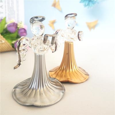 China Europe crystal glass angel figurine for christmas decoration for sale