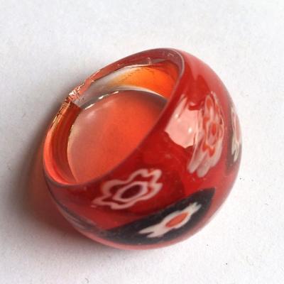 China BOHEMIA colorful Bohemian jewelrymurano glass ring as a gift for sale