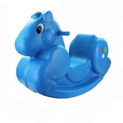 China Soft Indoor Resort Playground Plastic Ride Rocking Horse For Kids for sale