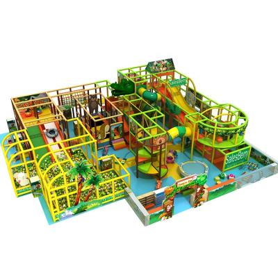 China 3-12 Years Cowboy Naughty Castle Indoor Play Set Commercial Customized Kids Jungle Indoor Playground for sale