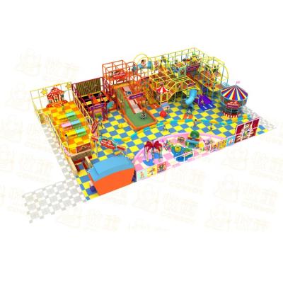 China 3-12 Years Circus Theme Soft Play Equipment Kids Indoor Playground With Net Tower for sale