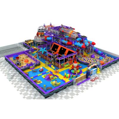 China 3-12 Years Maker Colorful Business Plan Kids Space Indoor Theme Children With Trampoline Indor Playground Making for sale