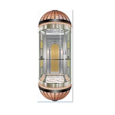 China Hot Selling 630KG Traditional Panoramic Elevator Panoramic Home Elevator Guided Elevator for sale