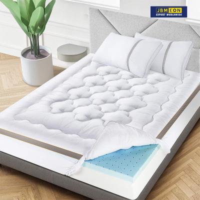 China Hypoallergenic Mattress Topper Dual-Layer, 3.6 Inch Gel Memory Foam Mattress Toppers for sale