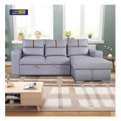 China Seaters L Shape Sofa Bed Home Furniture Sofa Bed Modern Design 3 Sofa With Storage Box for sale