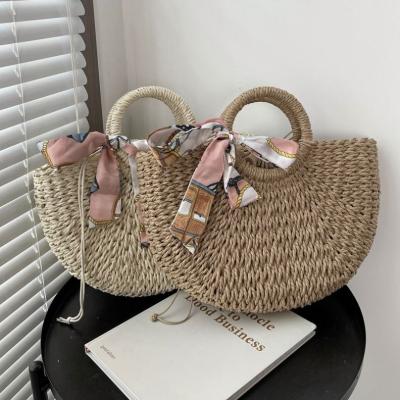 China 2021 Wholesale Classic Ladies High Quality Summer Weave Bamboo Women's Handbags Beach Leisure Bamboo Purses for sale