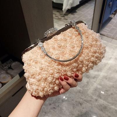 China Lady 2022 new fashionable girls party handbag for ladies equalizing luxury pearl handbags women purses for sale