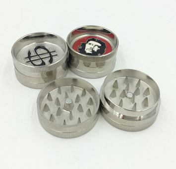 China Newest!!!2 Layer metal herb grinder wholesale herb grinder weed grinder smoking grinder for sale