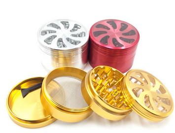 China Newest!!!4 Layer Aluminium Alloy smoking grinder herb grinder weed grinder smoking grinder for sale