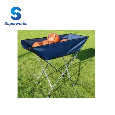 China 2017 Foldable Carrier Steel Frame Soccer Volleyball Basketball Ball Ramp Cart for sale