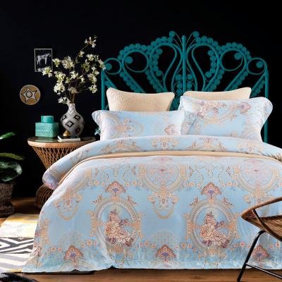 China Factory wholesale 3d home bedding set fabric bedding set tencel wax print fabric African Nondisposable for sale