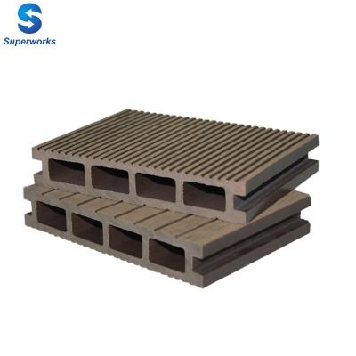 China Easy Outdoor Waterproof WPC Wood Plastic Composite Decking for sale