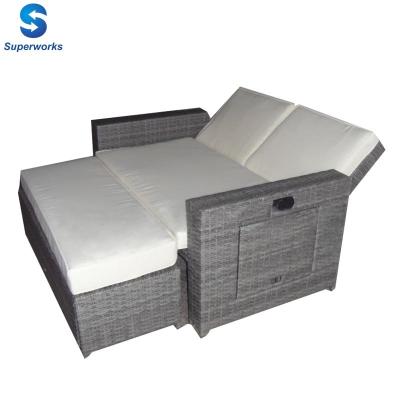 China Outdoor Garden Sofa Rattan Furniture Rattan Sofa Function Sofa for sale