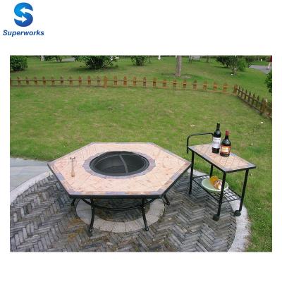 China Garden BBQ Furniture Outdoor Heater Barbecue Outdoor Fire Pit Family Table for sale