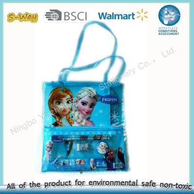 China Fashionable PVC Bag Stationery Set for Kindergarten Pupils and Elementary School Students for sale