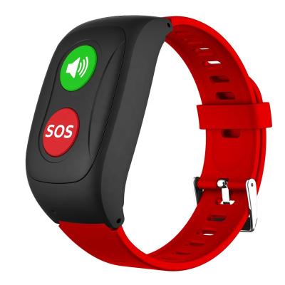 China Build In Snap No Display SOS Button Smart Heart Rate Blood Pressure Monitor GPS Tracker Band For Elderly for sale