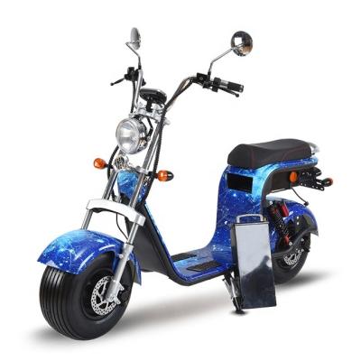 China 2000watt Citycoco Unisex Battery 60v Double Wheels 20ah 2 Wheels Scooter For Adults Electric Motorcycle for sale