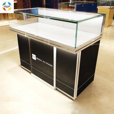 China Luxury Mall Kiosk Mall Kiosk Factory Price Interior Design Jewelry Store Glass Display Showcase for sale