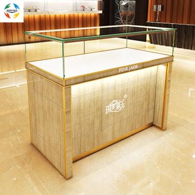 China Factory Design High End Professional High End Retail Showcase Counter Nice Large Space Swing Back Doors Open Glasses Showcases Cabinet for sale