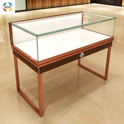 China Wholesale Custom Large Space Show Cabinets High Quality Strong Tempered Glass Luxury Exhibit Cabinets Sliding Drawer Jewelry Display Showcase for sale