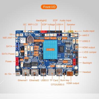 China Máquina de anúncio video da placa de mãe 4K2K de Android do sistema Linux RK3288 à venda