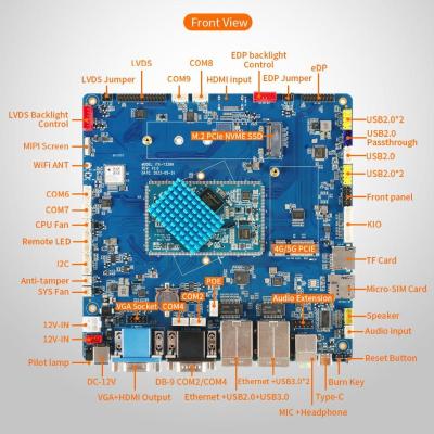 China ITX-3399 Intelligent Industrial Computer Mainboard 8Ω·6W dual-channel audio amplifier output for sale