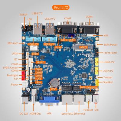 China UPC-3568 Intelligent industrial computer Mainboard 1-way tamper-proof control interface WiFi 6 à venda