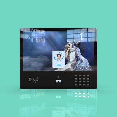 China JP2103 Landscape 21.5-Inch Wall-Mounted Multifunctional Access Control Device with Facial Recognition, Card Reading, and Password Authentication for sale