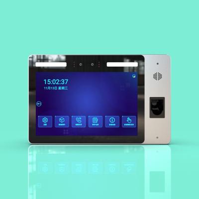 China JP1110 Horizontal Wall-Mounted Finger Vein & Face Recognition 10.1-inch Biometric Face Scanner Access Control Terminal zu verkaufen