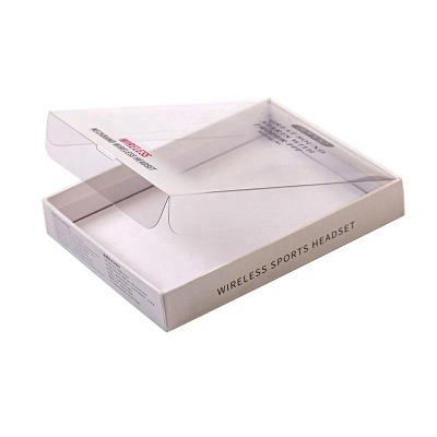 China High Quality Recycled Materials Design Headband Box Gift Packaging Box New With Customized Logo PVC Window With Clear for sale