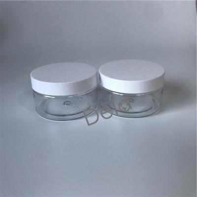 China 100G 200G Cosmetic Custom High End Round Transparent Empty High End Cosmetic Jar for sale