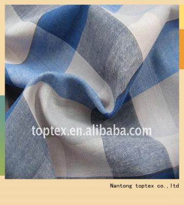 China Antistatic 100% Cotton Checks Yarn Dyed Shirt Fabric for sale