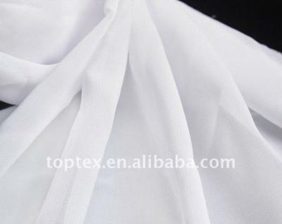 China Tear-Resistant White 100% Polyester Chiffon Fabric Wholesale for sale