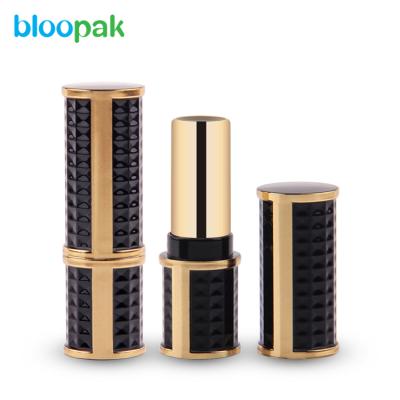 China Eco - Friendly Gold And Black Empty Lipstick Container Luxury for sale