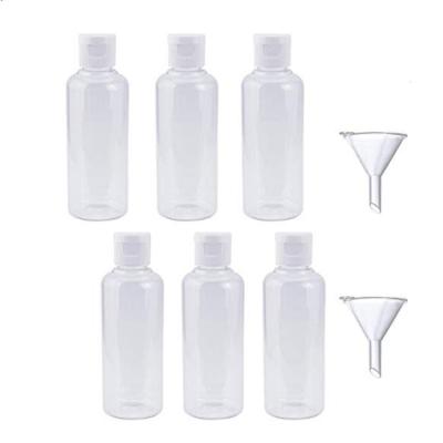 China Normal Travel Bottles Clear Plastic Bottles Set Leakproof Air Transport Toiletries 100ML Liquid Containers Bottles To Fill Sham for sale